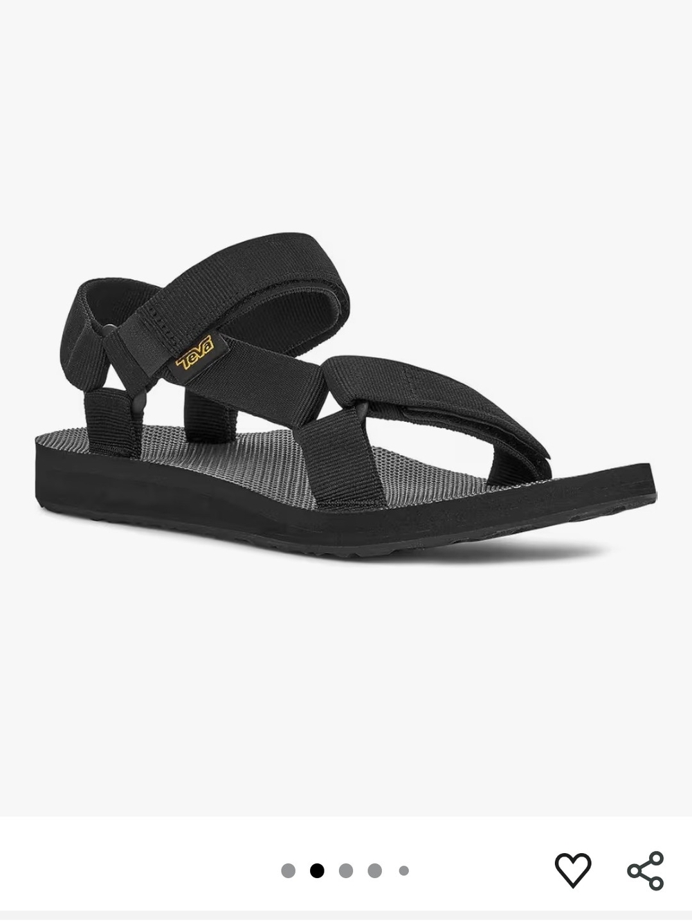 Teva NWT Black Strappy Outdoor Sandal